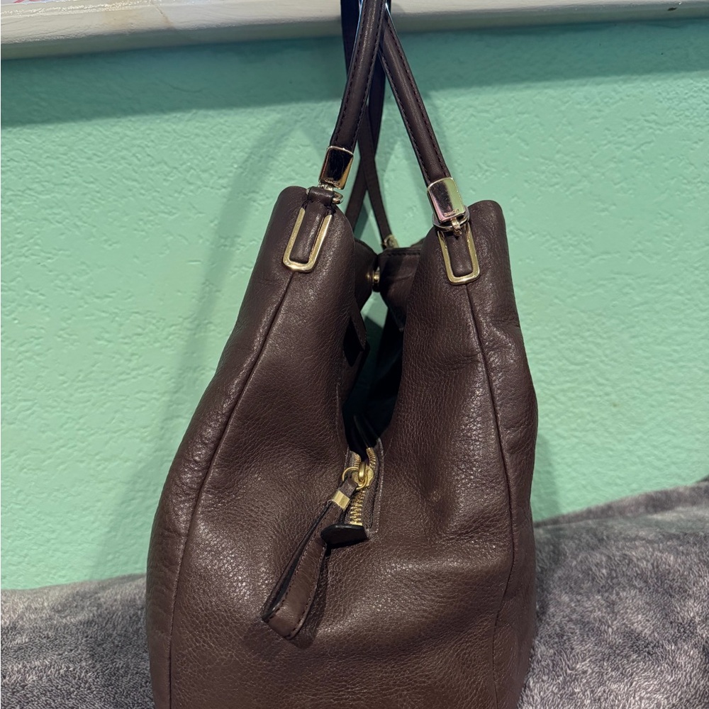 Coach Brown Leather Shoulder Bag - Picture 3 of 6